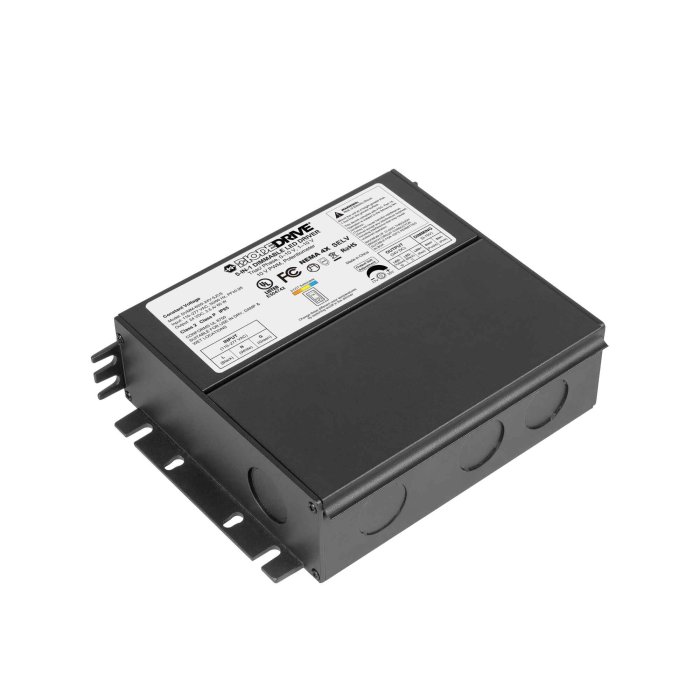 24 VDC Constant Voltage Power Supply - On/Off CCT Switching - Integrated Junction Box - 5-in-1 Dimming - Wet Location Rated - 60W / 96W main product photo