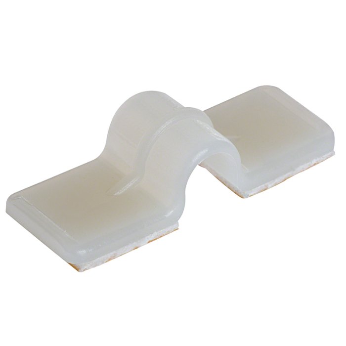 Adhesive Backed Wire Clamp - 1/4" Bundle Diameter 1/2" Wide Adhesive Backed Wire Clamp - 1/4" Bundle Diameter 1/2" Wide