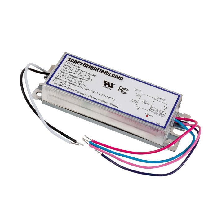 Dimmable Driver - Power Supply - Waterproof - 48 VDC - 60W / 100W / 150W main product photo