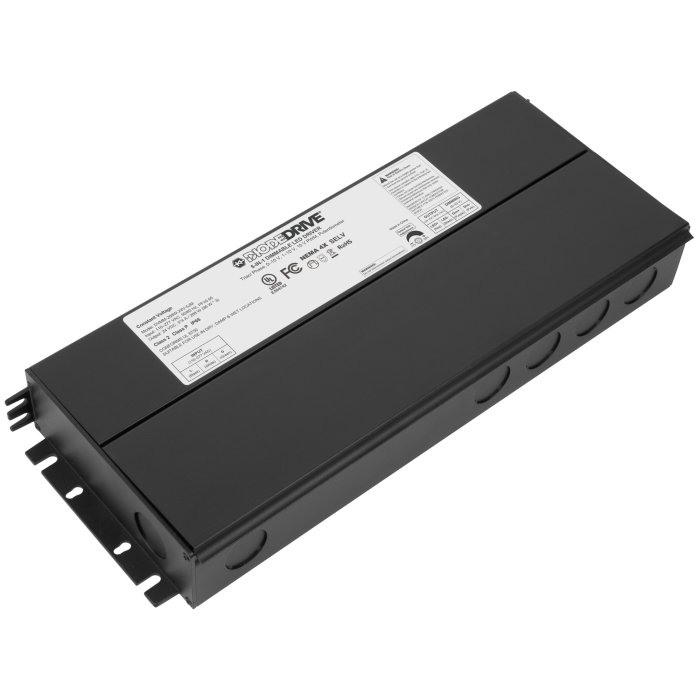 24 VDC Constant Voltage Power Supply - 288W - 5-in-1 Dimming - 3 Output Class 2 - Integrated Junction Box - Wet Location Rated main product photo