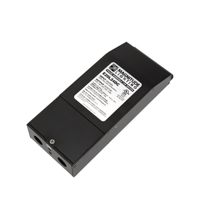 Magnitude Lighting E-Series Listed - Constant Voltage - TRIAC Dimming Driver - 24 VDC - NEMA 3R - IP67 - 20W / 40W / 60W / 75W / 96W main product photo