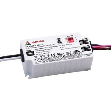 Adura Selectable Constant Current Driver - 10W -120mA-350mA - 0-10V Dimmable - 9-42 VDC