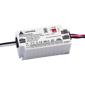 Adura Selectable Constant Current Driver - 10W - 350mA-700mA - 0-10V Dimmable - 9-42 VDC