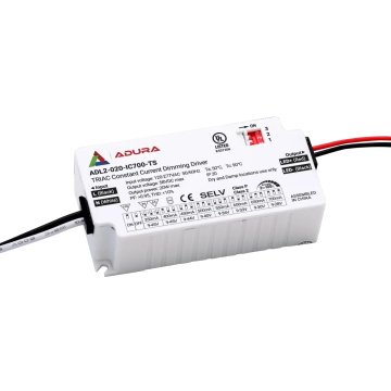 Adura Selectable Constant Current Driver - 20W - 350mA-700mA - TRIAC Dimmable - 9-45 VDC