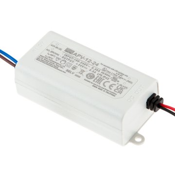 Mean Well 24 VDC LED Switching Power Supply - AP Series Single Output LED Power Supply - Optional Power Cord - 12W / 16W / 25W / 35W.