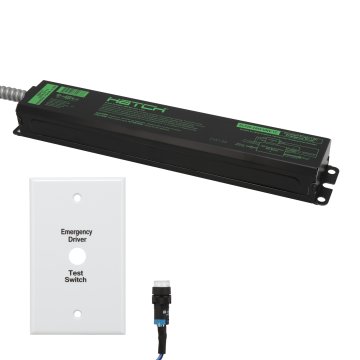 Hatch 20W Emergency Driver - High-Efficiency - 24-55 VDC