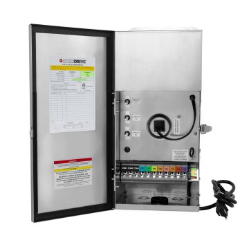 900W Low-Voltage Stainless Steel Landscape Transformer - Multi-Tap 12V-18V and 22V Outputs - Optional Photocell
