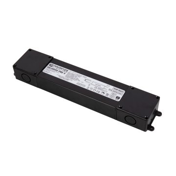                              Showing the 96W Magnitude Lighting SoliDrive PRO-V Constant Voltage TRIAC Dimming Driver with integrated junction box.                          
                        
                        